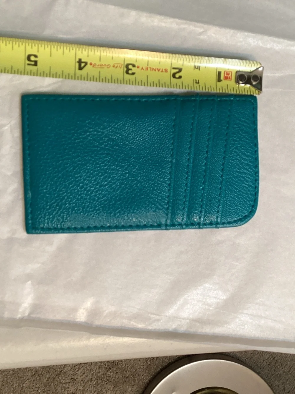 Compact Teal Card & Key Holder Wallet - Women Accessories